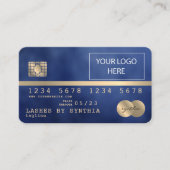 Voeg je Logo-creditcard met Gold en zwart toe Visitekaartje (Voorkant)