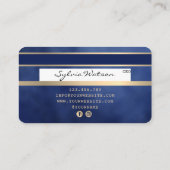 Voeg je Logo-creditcard met Gold en zwart toe Visitekaartje (Achterkant)