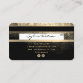 Voeg je Logo-creditcard met Gold en zwart toe Visitekaartje (Achterkant)