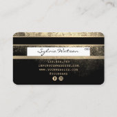 Voeg je Logo-creditcard met Gold en zwart toe Visitekaartje (Achterkant)