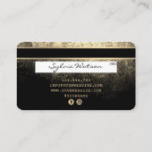 Voeg je Logo-creditcard met Gold en zwart toe Visitekaartje (Achterkant)