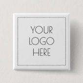 Voeg je Logo eenvoudig toe Vierkante Button 5,1 Cm (Voorkant)