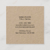 Voeg je Logo eenvoudig toe Vierkante Visitekaartje (Achterkant)