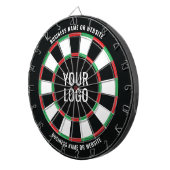 Voeg je Logo en aangepaste tekst toe Dartbord (Voorkant Rechts)