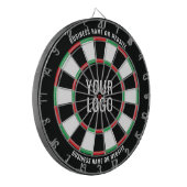 Voeg je Logo en aangepaste tekst toe Dartbord (Voorkant Links)