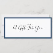 Voeg je Logo en bewerkbaar rand cadeaubon toe (Voorkant)