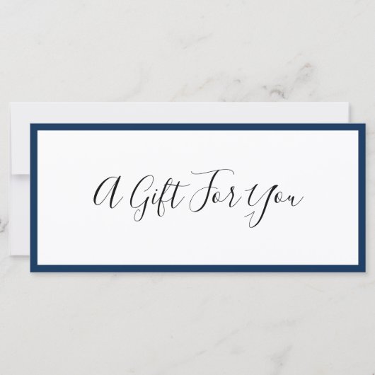 Voeg je Logo en bewerkbaar rand cadeaubon toe (Voorkant)