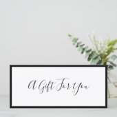 Voeg je Logo en bewerkbaar rand cadeaubon toe (Staand voorkant)