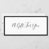 Voeg je Logo en bewerkbaar rand cadeaubon toe (Voorkant)