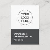 Voeg je Logo en QR code Modern Chic toe Visitekaartje (Voorkant)