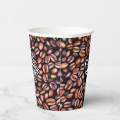 Voeg je Logo- en QR-code toe Papieren Bekers (Rechts)