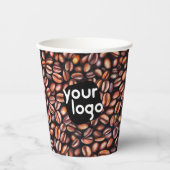 Voeg je Logo- en QR-code toe Papieren Bekers (Voorkant)