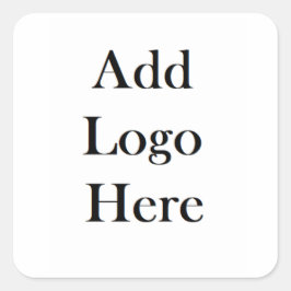 Voeg je Logo hieraan toe Vierkante Sticker