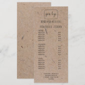 Voeg je Logo homemade Bakery Price List toe en Menu (Voorkant / Achterkant)
