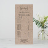 Voeg je Logo homemade Bakery Price List toe en Menu (Staand voorkant)