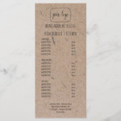 Voeg je Logo homemade Bakery Price List toe en Menu (Voorkant)