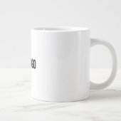 Voeg je logo in het wit toe grote koffiekop (Rechts)