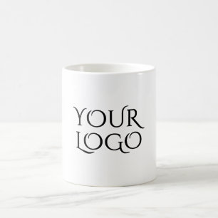 Voeg je logo in het wit toe koffiemok