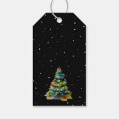 Voeg je Logo kerstbomen toe Cadeaulabel (Achterkant)