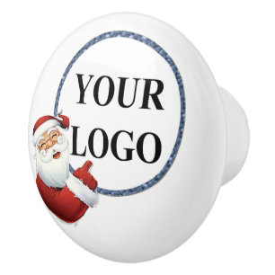 Voeg je Logo kerstvakantie toe Keramische Knop