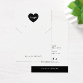 Voeg je Logo Ketting chique oorbellen display Kaar Visitekaartje (Bureau)