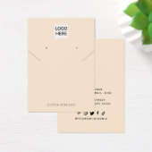 Voeg je Logo Ketting oorbellen display Kaart (bewe (Bureau)