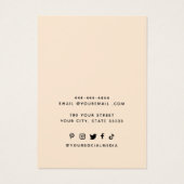 Voeg je Logo Ketting oorbellen display Kaart (bewe (Achterkant)