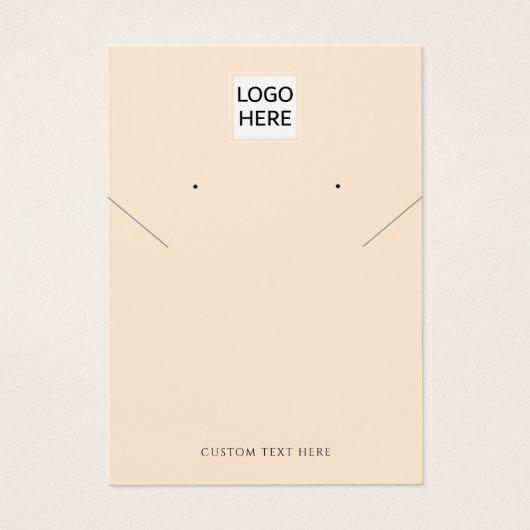 Voeg je Logo Ketting oorbellen display Kaart (bewe (Voorkant)