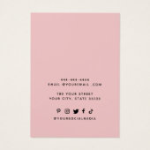 Voeg je Logo Ketting oorbellen display Kaart (bewe (Achterkant)