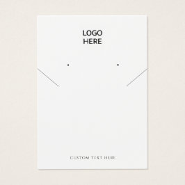 Voeg je Logo Ketting oorbellen display Kaart (bewe