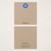 Voeg je Logo Kraft-kaart toe Vierkante Visitekaartjes (Voorkant /achterkant)