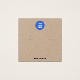 Voeg je Logo Kraft-kaart toe Vierkante Visitekaartjes