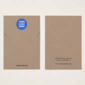Voeg je Logo Kraft-kaart toe Visitekaartje (Voorkant /achterkant)