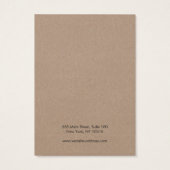 Voeg je Logo Kraft-kaart toe Visitekaartje (Achterkant)