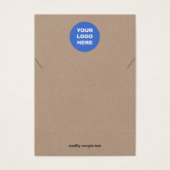 Voeg je Logo Kraft-kaart toe Visitekaartje (Voorkant)
