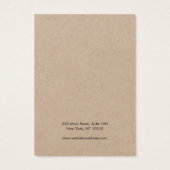 Voeg je Logo Kraft-kaart toe Visitekaartje (Achterkant)