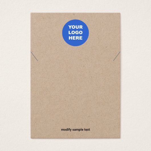Voeg je Logo Kraft-kaart toe Visitekaartje (Voorkant)