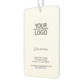 Voeg je Logo met Aangepaste tekstpromotie toe Luchtverfrisser (Links)