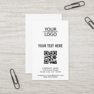 Voeg je Logo met Aangepaste tekstpromotie toe Visitekaartje