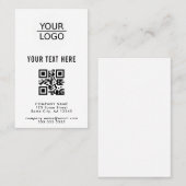 Voeg je Logo met Aangepaste tekstpromotie toe Visitekaartje (Voorkant / Achterkant)