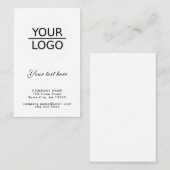 Voeg je Logo met Aangepaste tekstpromotie toe Visitekaartje (Voorkant / Achterkant)