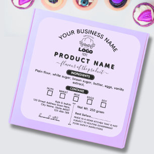 Voeg je Logo Modern Cottage Law Food label paarse