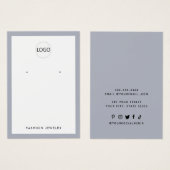 Voeg je logo modern sieraden display kaart toe (Voorkant /achterkant)