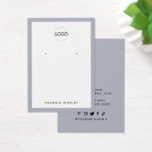 Voeg je logo modern sieraden display kaart toe (Bureau)