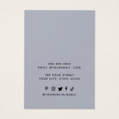 Voeg je logo modern sieraden display kaart toe (Achterkant)