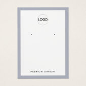 Voeg je logo modern sieraden display kaart toe (Voorkant)