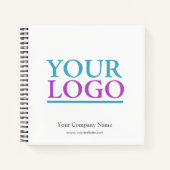 Voeg je Logo, naam en promotievs op de website toe Notitieboek (Voorkant)