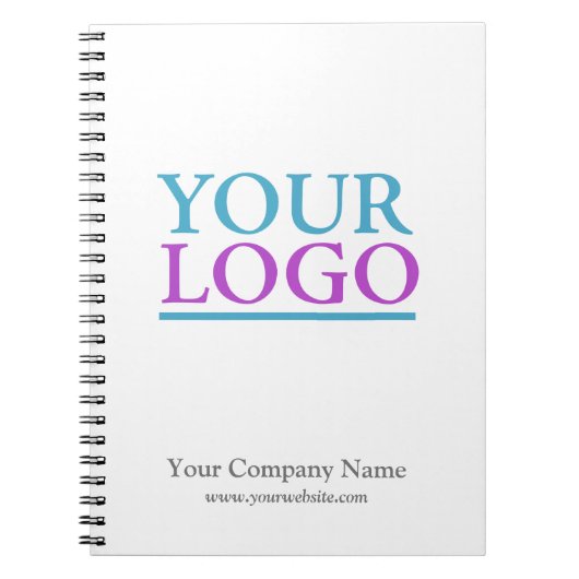 Voeg je Logo, naam en promotievs op de website toe Notitieboek (Voorkant)