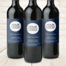 Voeg je Logo Navy Blue aangepaste tekstpromotie to