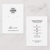 Voeg je logo-oormerskaart toe visitekaartje (Voorkant / Achterkant)